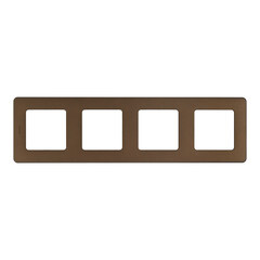 Рамка Legrand Inspiria четырехместная бронза (673969) - фото 1