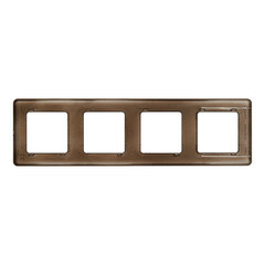Рамка Legrand Inspiria четырехместная бронза (673969) - фото 2