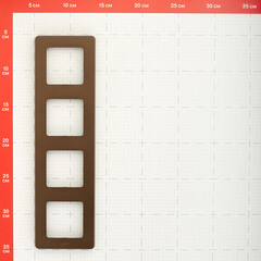 Рамка Legrand Inspiria четырехместная бронза (673969) - фото 3