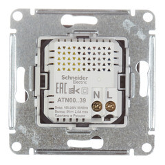 Розетка USB Systeme Electric AtlasDesign встраиваемая карбон USB-A/ Type-C (ATN001039) - фото 4