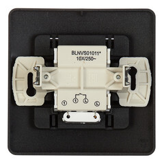 Выключатель Systeme Electric Blanca одноклавишный встраиваемый антрацит с подсветкой (BLNVS010116) - фото 2