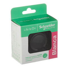 Диммер Systeme Electric Blanca встраиваемый антрацит поворотно-нажимной (BLNSS040016) - фото 2