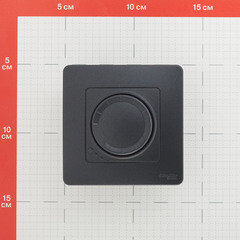 Диммер Systeme Electric Blanca встраиваемый антрацит поворотно-нажимной (BLNSS040016) - фото 4