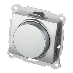 Диммер Systeme Electric Glossa встраиваемый алюминий поворотно-нажимной (GSL000323) - фото 5