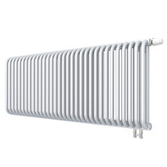 Радиатор стальной трубчатый КЗТО 540х1314 мм 1/2 32 секций нижнее правое подключение белый