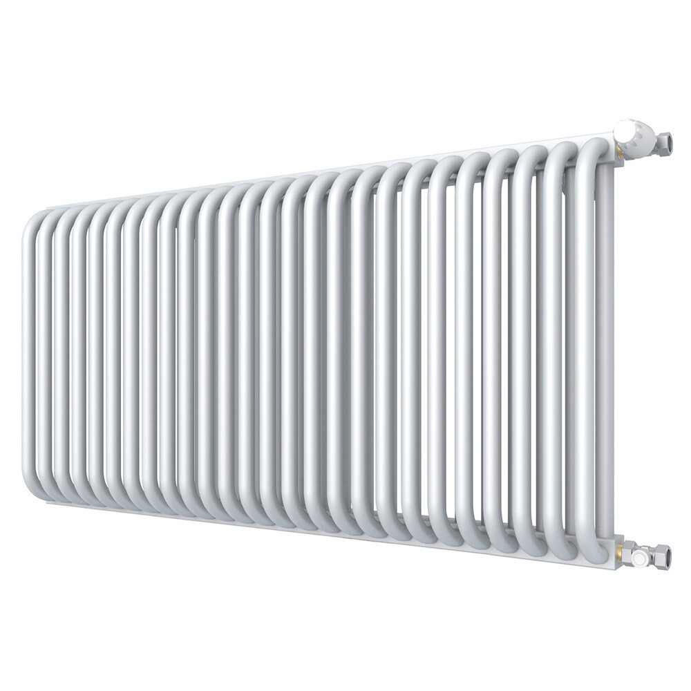 Изображение товара Стальной трубчатый радиатор КЗТО 540х1068 мм 26 секций боковое подключение белый