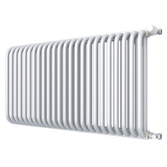 Радиатор стальной трубчатый КЗТО 540х986 мм 3/4 24 секции боковое подключение белый