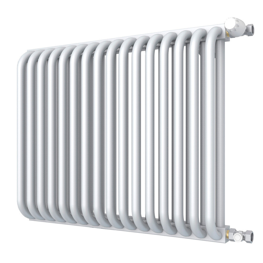 Изображение товара Стальной трубчатый радиатор КЗТО 540х658 мм 16 секций с боковым подключением белый