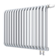 Изображение товара Радиатор стальной трубчатый КЗТО 540х658 мм 1/2 16 секций нижнее правое подключение белый