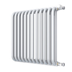 Изображение товара Радиатор стальной трубчатый КЗТО 540х494 мм 3/4 12 секций боковое подключение белый