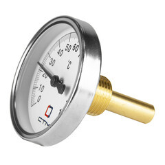 Термометр аксиальный СТМ 1/2 НР(ш) d63 мм шток 30х10 мм 90°С (CTT12D63) - фото 4