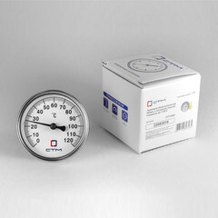 Термометр аксиальный СТМ 1/2 НР(ш) d63 мм шток 30х10 мм 90°С (CTT12D63) - фото 2