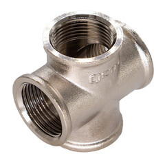 Крестовина CTM 1/2 ВР(г) х 1/2 ВР(г) х 1/2 ВР(г) х 1/2 ВР(г) латунная (CRKF0012) - фото 1