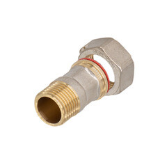 Полусгон СТМ 3/4 ВР(г) х 1/2 НР(ш) с накидной гайкой латунный (CRSA3412) - фото 3