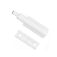 Амортизатор мебельный (демпфер) газовый для плавного закрывания двери белый врезной/внешний - фото 2