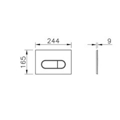 Комплект инсталляции Vitra с унитазом Mia Round с кнопкой хром и сиденьем дюропласт микролифт быстросъем (9873B003-7201) - фото 4