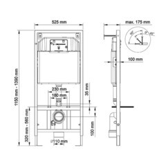 Комплект инсталляции Berges Balance с унитазом Lavelly Classic Black и сиденьем дюропласт микролифт быстросъем (041400/1020758) - фото 4