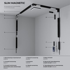 Коннектор для магнитного шинопровода L-образный Elektrostandard Slim Magnetic белый (a062193) - фото 2