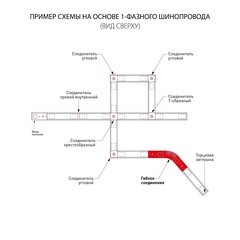 Коннектор для однофазного шинопровода гибкий Elektrostandard Track Rail WH Surface белый (a039587) - фото 5