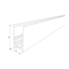 Шинопровод магнитный Elektrostandard Slim Magnetic 2 м белый (a061232) - фото 2