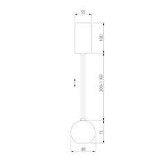 Светильник светодиодный подвесной Elektrostandard Giro 4200К 7 Вт 3 кв.м серый IP20 (a055675) - фото 3