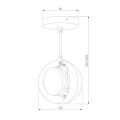 Светильник подвесной Elektrostandard DLN050 GX53 26 Вт 2 кв.м хром IP20 (a047808) - фото 4