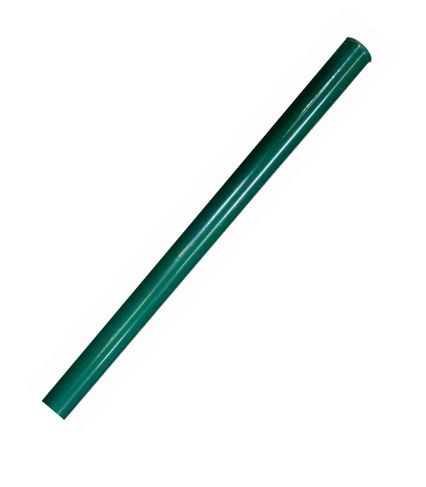 Изображение товара Столб для забора из стали 51 мм, 2,5 м, зеленый RAL 6005, порошковое покрытие