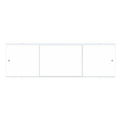 Экран для ванны Метакам Bravo ПВХ 168х52 см белый раздвижной (ЭПS_012170) - фото 1