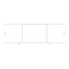 Экран для ванны Метакам Bravo ПВХ 168х60 см белый раздвижной (ЭПN_015506)