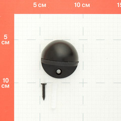 Упор дверной Punto черный - фото 3