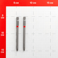 Бита КМ (882099) PH2 магнитная 100 мм (2 шт.) - фото 2