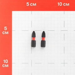 Бита КМ (882102) PH2 магнитная 25 мм ударная (2 шт.) - фото 2