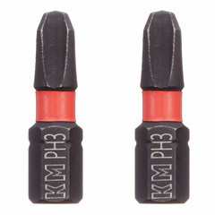 Изображение товара Бита КМ (882110) PH3 магнитная 25 мм ударная (2 шт.)