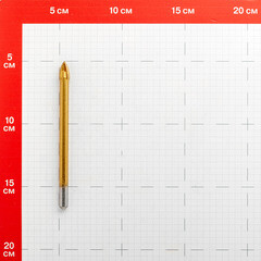 Сверло по плитке и стеклу КМ 10х120 мм TIN (966044) - фото 2