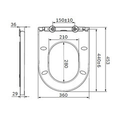 Сиденье для унитаза AM.PM Inspire дюропласт с микролифтом быстросъемное (C507854WH) - фото 2