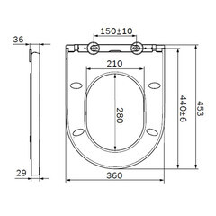 Сиденье для унитаза AM.PM Spirit V2.0 дюропласт с микролифтом быстросъемное (C707858WH) - фото 2