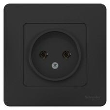 Розетка Systeme Electric Blanca встраиваемая антрацит (BLNRS000016)