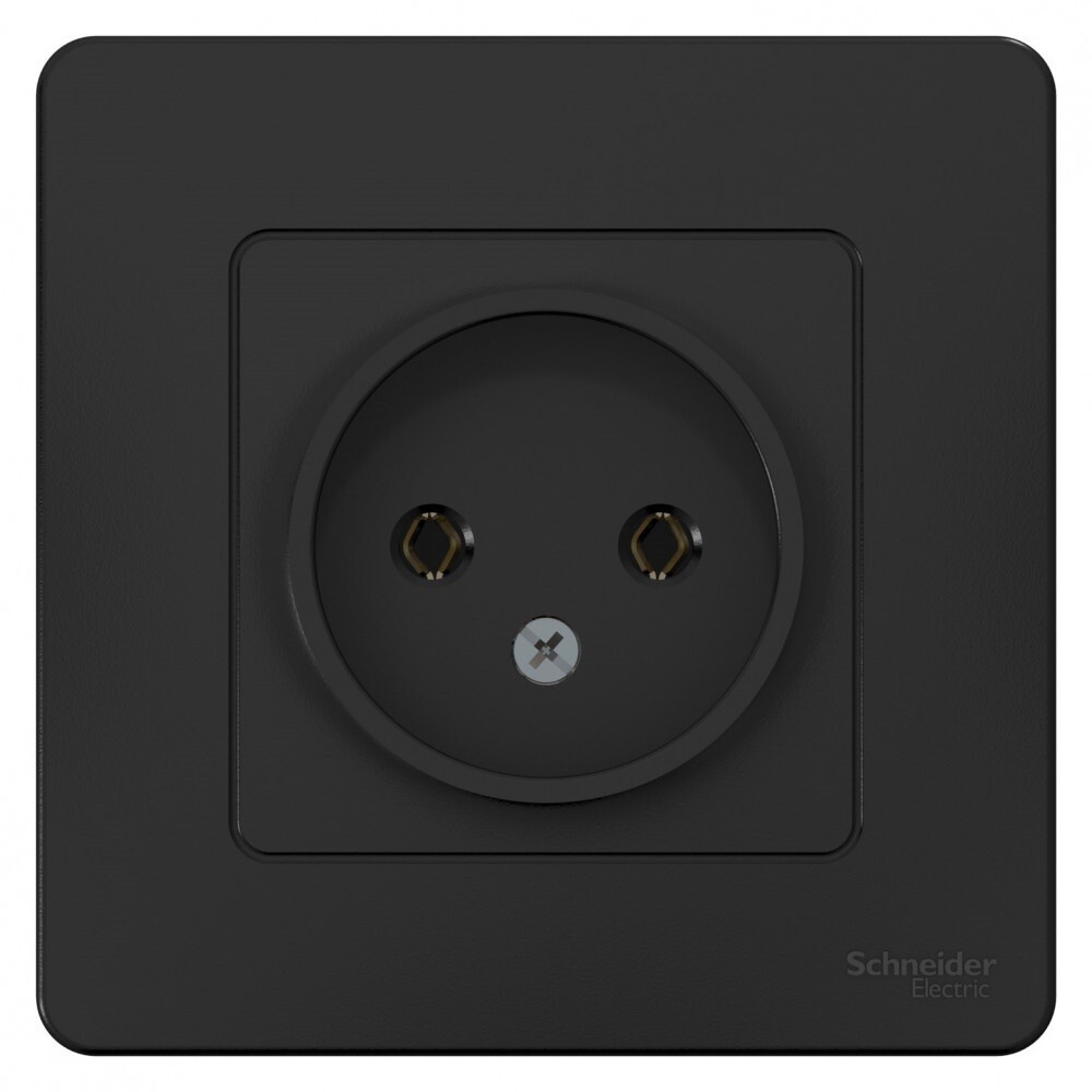Изображение товара Розетка Systeme Electric Blanca встраиваемая антрацит (BLNRS000016)