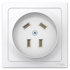 Изображение товара Розетка силовая для электроплит Systeme Electric Blanca скрытая установка с заземлением 3P+N 32 А 440 В IP20 белая (BLNSR003241)