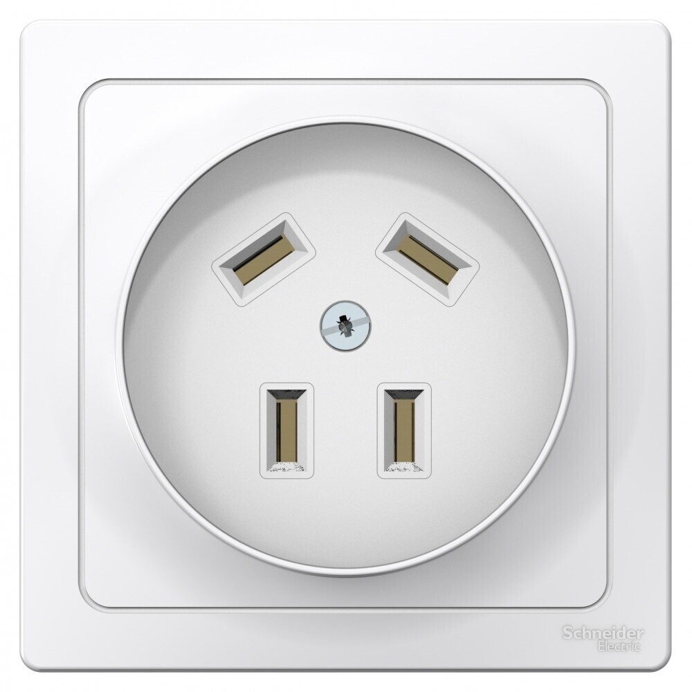 Изображение товара Силовая розетка для электроплит Systeme Electric Blanca, IP20, 32А, 440В, скрытая установка
