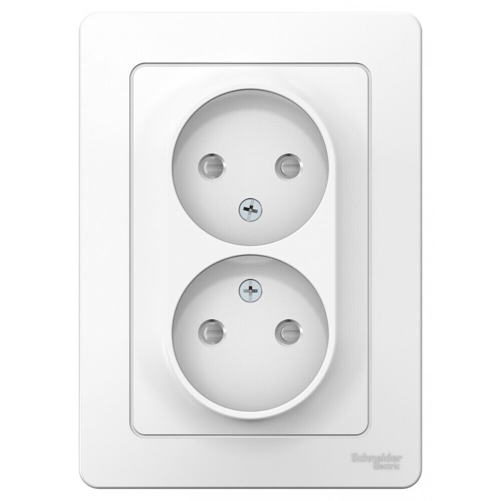 Изображение товара Розетка Systeme Electric Blanca встраиваемая белая со шторками (BLNRS000121)