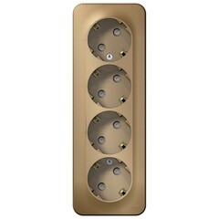 Изображение товара Розетка Systeme Electric Blanca накладная титан со шторками (BLNRA011414)