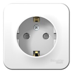 Изображение товара Розетка Systeme Electric Blanca накладная белая со шторками (BLNRA011101)