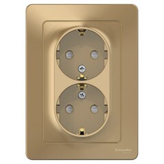 Изображение товара Розетка Systeme Electric Blanca встраиваемая титан со шторками (BLNRS001124)