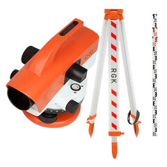 Нивелир оптический RGK C-32 со штативом S6-N и рейкой AMO S3 (778268) - фото 4