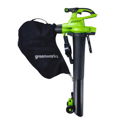 Воздуходувка-пылесос аккумуляторная ручная Greenworks GD40BVII 40 В без АКБ и ЗУ (2406907) - фото 20