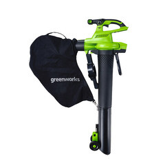 Воздуходувка-пылесос аккумуляторная ручная Greenworks GD40BVII 40 В без АКБ и ЗУ (2406907) - фото 2
