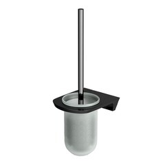 Изображение товара Ершик для унитаза WasserKraft Glan подвесной стекло/металл черный (K-5127)