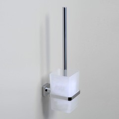 Ершик для унитаза WasserKraft Dill подвесной стекло/металл хром (K-3927) - фото 2