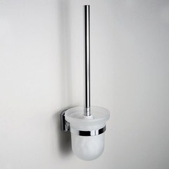 Ершик для унитаза WasserKraft Oder подвесной стекло/металл хром (K-3027) - фото 2